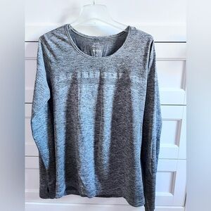 Nike Running Dri-FIT Heathered Gray Top